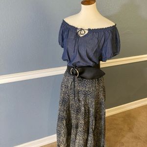 Peasant/gypsy blouse & skirt